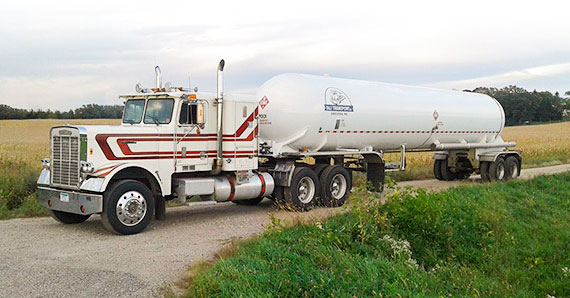 Commercial Propane Tanker and Semi